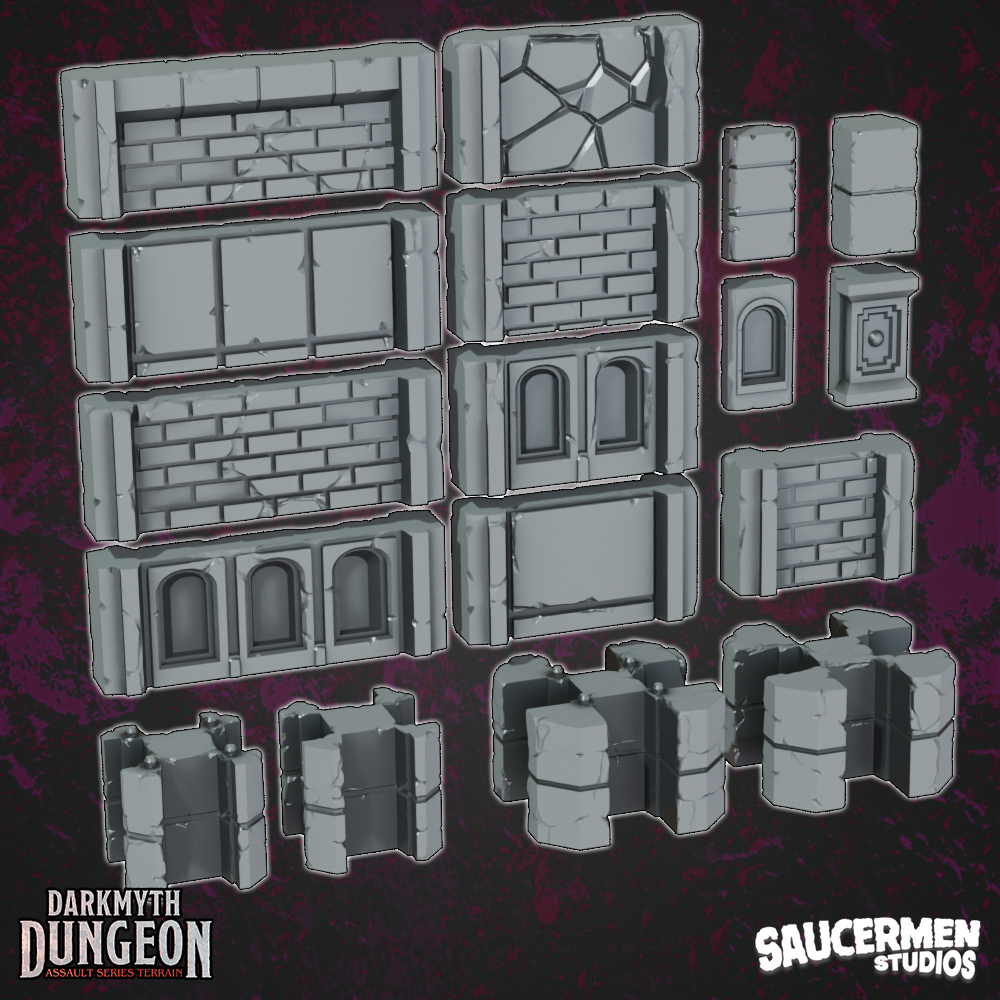 DarkMyth Dungeon - Low Walls